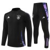 Deutschland Training Sweatshirts Quarter-zip 2024-25 Schwarze Für Kinder